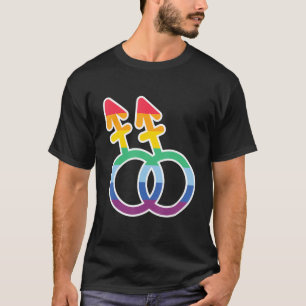 Symbolen Lgbetq Gay Rights Proud Pride Rainbow 2 T-shirt