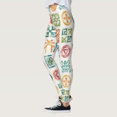 Symbolen Naadloze patronen Leggings (Links)
