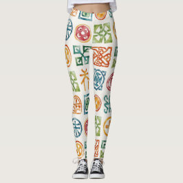 Symbolen Naadloze patronen Leggings
