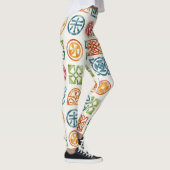 Symbolen Naadloze patronen Leggings (Rechts)
