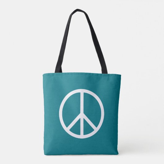 Symbolen/pictogrammen - PEACE + ideeën Tote Bag (Achterkant)
