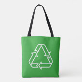 Symbolen/pictogrammen - RECYCLING + ideeën Tote Bag (Achterkant)