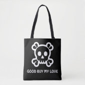 Symbolen/pictogrammen - SKULL en BOTTEN + ideeën Tote Bag (Voorkant)