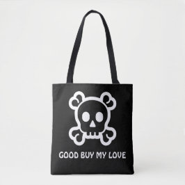 Symbolen/pictogrammen - SKULL en BOTTEN + ideeën Tote Bag