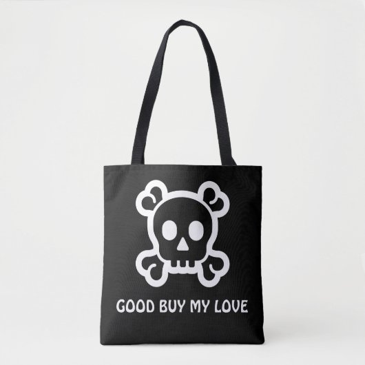 Symbolen/pictogrammen - SKULL en BOTTEN + ideeën Tote Bag (Voorkant)