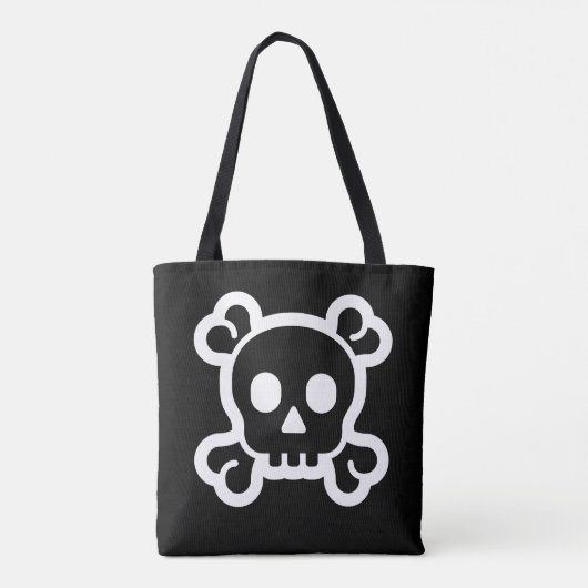 Symbolen/pictogrammen - SKULL en BOTTEN + ideeën Tote Bag (Achterkant)