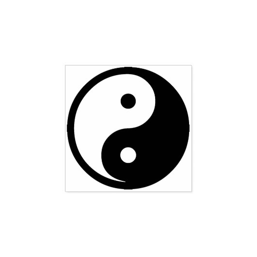 Symbolen/pictogrammen - YIN & YANG + ideeën Rubberstempel (Afrduk)