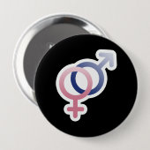 SYMBOLEN RECHTSTREEKS VERGRENDELEN RONDE BUTTON 4,0 CM (Voorkant /achterkant)