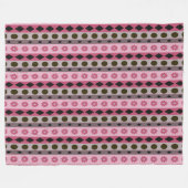 SYMBOLEN roze Fleece Deken (Voorkant (Horizontaal))