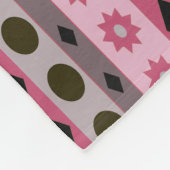 SYMBOLEN roze kleine afdruk Fleece Deken (Hoek)