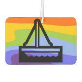 Symbolen - SAILBOAT + uw ideeën Luchtverfrisser (Achterkant)