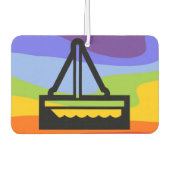 Symbolen - SAILBOAT + uw ideeën Luchtverfrisser (Voorkant)