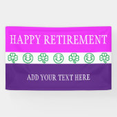 Symbolen - SHAMROCKS + uw ideeën Spandoek (Horizontaal)