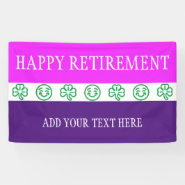 Symbolen - SHAMROCKS + uw ideeën Spandoek