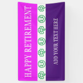 Symbolen - SHAMROCKS + uw ideeën Spandoek (Verticaal)