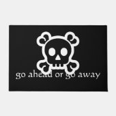 Symbolen - SKULL & BOTTEN + uw ideeën Deurmat (Voorkant)