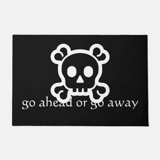 Symbolen - SKULL & BOTTEN + uw ideeën Deurmat (Voorkant)