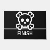 Symbolen - SKULL & BOTTEN + uw ideeën Deurmat (Voorkant)