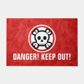 Symbolen - SKULL & BOTTEN + uw ideeën Deurmat (Voorkant)