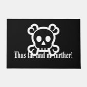 Symbolen - SKULL & BOTTEN + uw ideeën Deurmat (Voorkant)