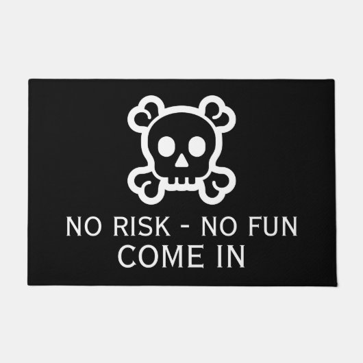 Symbolen - SKULL & BOTTEN + uw ideeën Deurmat (Voorkant)