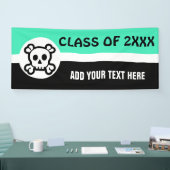 Symbolen - SKULL & BOTTEN + uw ideeën Spandoek (Beurs)