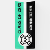 Symbolen - SKULL & BOTTEN + uw ideeën Spandoek (Verticaal)