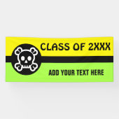 Symbolen - SKULL & BOTTEN + uw ideeën Spandoek (Horizontaal)