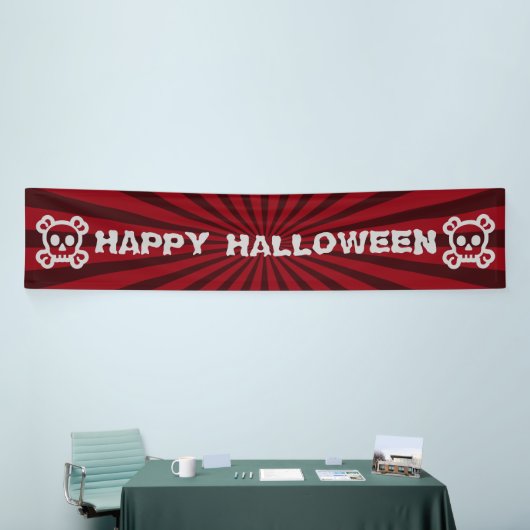 Symbolen - SKULL & BOTTEN + uw ideeën Spandoek (Beurs)