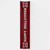 Symbolen - SKULL & BOTTEN + uw ideeën Spandoek (Verticaal)