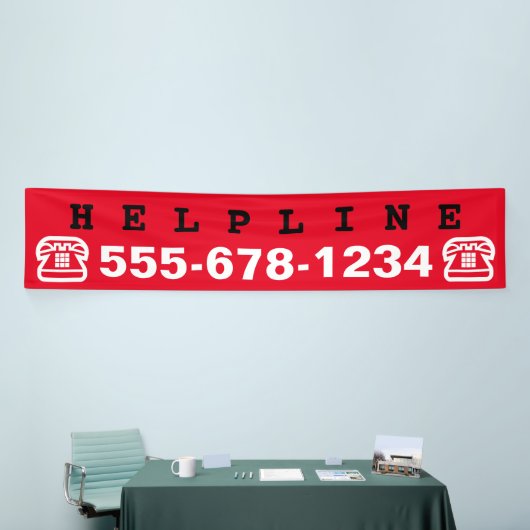 Symbolen - TELEFOON + uw ideeën Spandoek (Beurs)