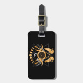 Symbolen van acetaat bagagelabel (Voorkant verticaal)