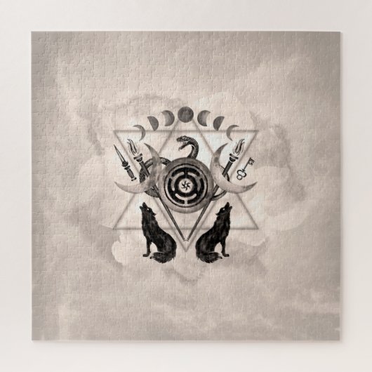 Symbolen van acetaat legpuzzel (Verticaal)