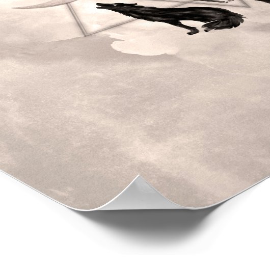 Symbolen van acetaat poster (Hoek)