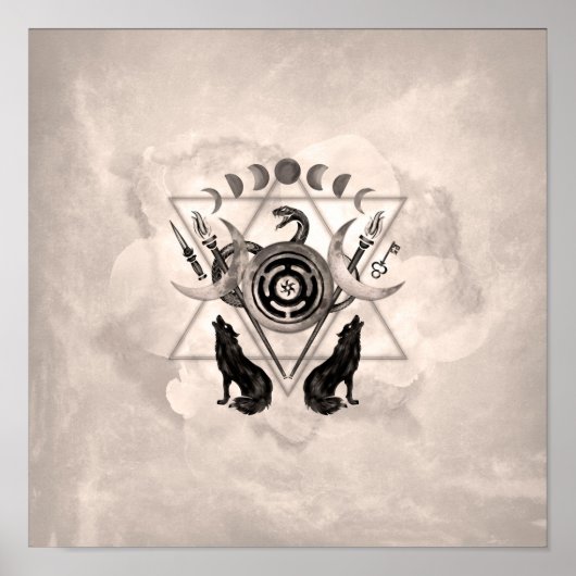 Symbolen van acetaat poster (Voorkant)