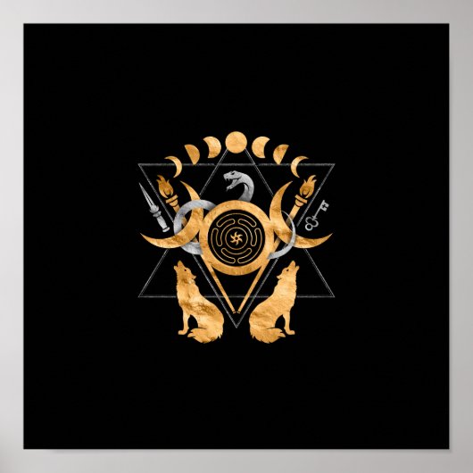 Symbolen van acetaat poster (Voorkant)