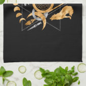 Symbolen van acetaat theedoek (Gevouwen)