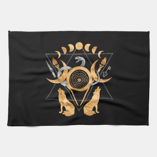 Symbolen van acetaat theedoek (Horizontaal)