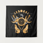 Symbolen van acetaat wandkleed (Voorkant)