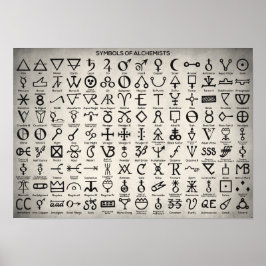 Symbolen van alchemisten poster