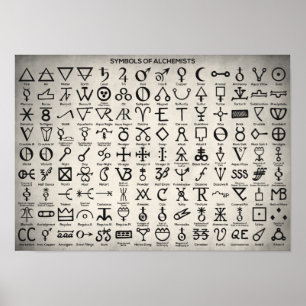 Symbolen van alchemisten poster