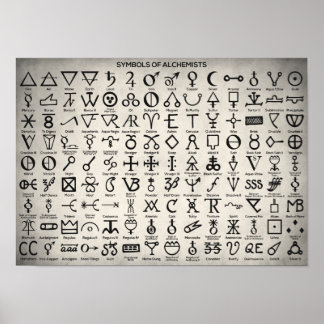 Symbolen van alchemisten poster
