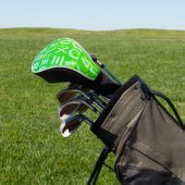 Symbolen van Bitcoin (Helder Winst Groen - 7) Golfheadcover (Insitu)