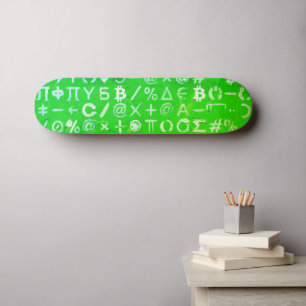 Symbolen van Bitcoin (Helder Winst Groen - 8) Persoonlijk Skateboard
