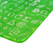 Symbolen van Bitcoin (Helder Winst Groen - 8) Snijplank (Hoek)
