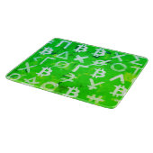 Symbolen van Bitcoin (Hoge Winst Groen - 1) Snijplank (Hoek)
