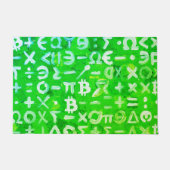Symbolen van Bitcoin (Hoge Winst Groen - 3) Deurmat (Voorkant)