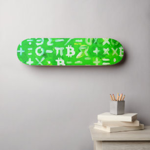 Symbolen van Bitcoin (Hoge Winst Groen - 3) Persoonlijk Skateboard