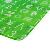 Symbolen van Bitcoin (Hoge Winst Groen - 4) Snijplank (Hoek)