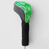 Symbolen van Bitcoin (Hoge Winst Groen - 5) Golfheadcover (Schuin)